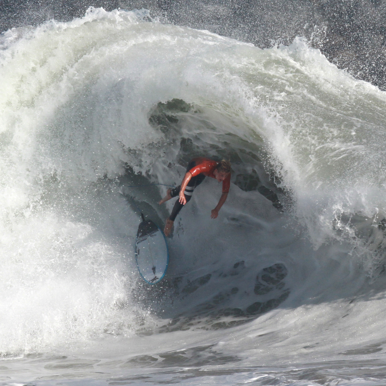 Jordan Collins Shreds The Wedge and Gets Gobbled | Hurricane Marie, August 27th, 2014